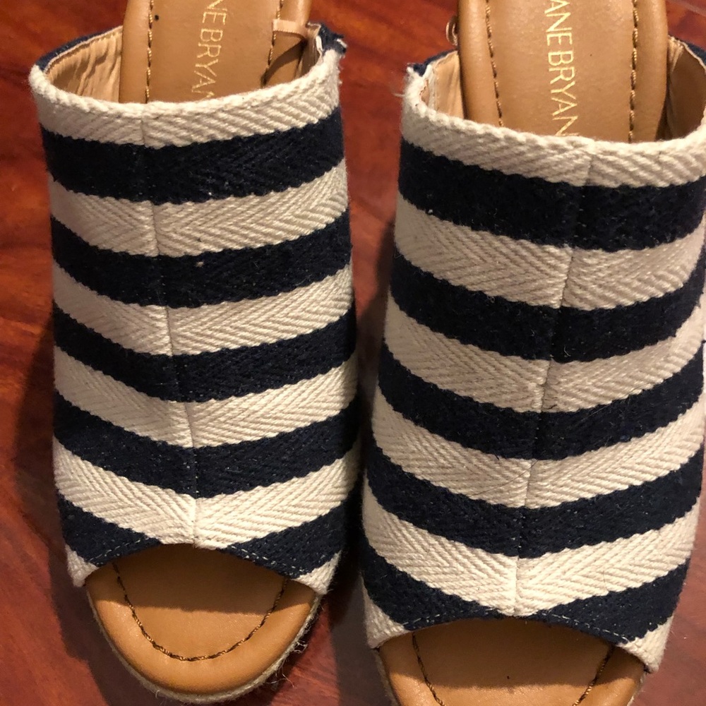 Lane Bryant espadrille slide wedges